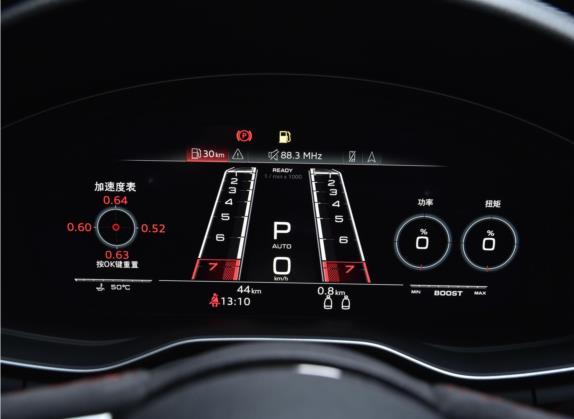 奥迪RS 5 2022款 RS 5 2.9T Coupe 黑曜版 中控类   仪表盘