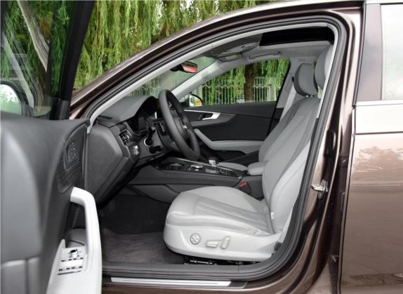 奥迪A4L 2017款 45 TFSI quattro 风尚型 车厢座椅   前排空间