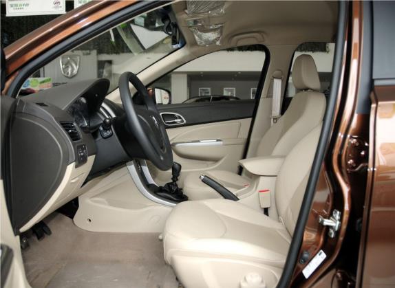 宝骏630 2014款 1.5L 手动舒适型 车厢座椅   前排空间
