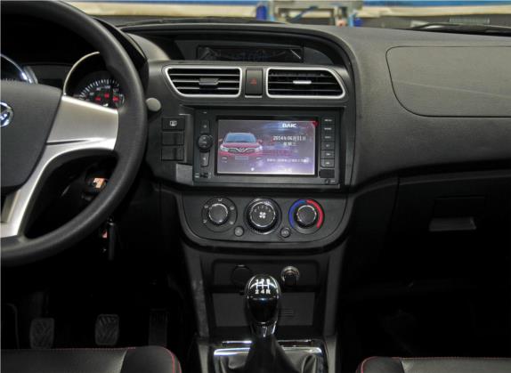 北汽幻速S2 2014款 1.5L 手动舒适型 国IV 中控类   中控台