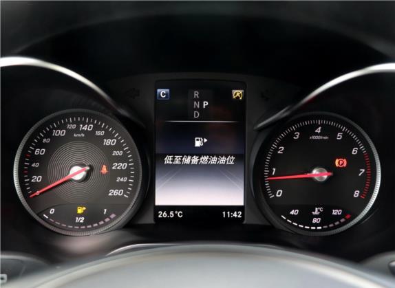奔驰GLC 2019款 改款 GLC 300 L 4MATIC 豪华型 中控类   仪表盘