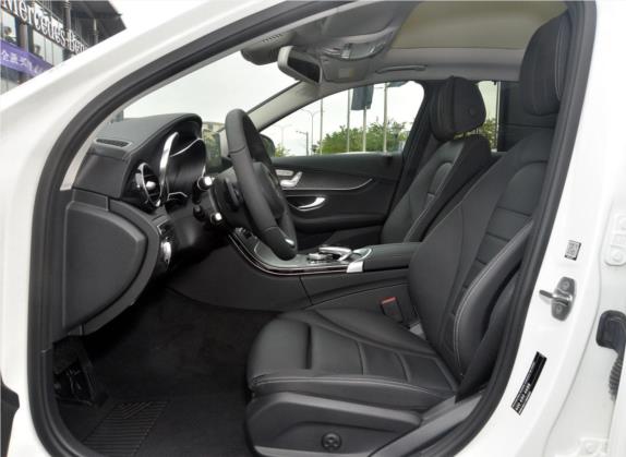 奔驰C级 2017款 C 300 L 运动版 车厢座椅   前排空间