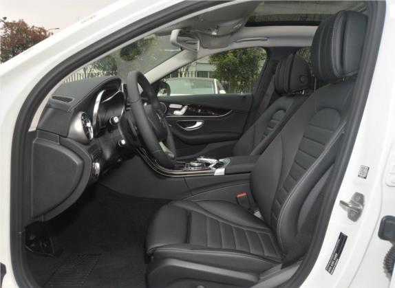 奔驰C级 2017款 改款 C 200 L 车厢座椅   前排空间