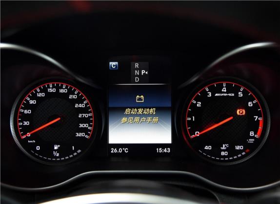 奔驰C级AMG 2015款 AMG C 63 S 中控类   仪表盘