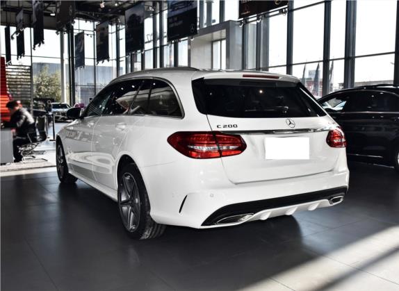 奔驰C级(进口) 2018款 C 200 4MATIC 旅行轿车 外观   斜后