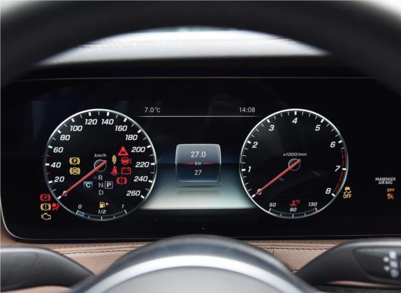 奔驰S级 2018款 S 450 L 4MATIC 卓越特别版 中控类   仪表盘