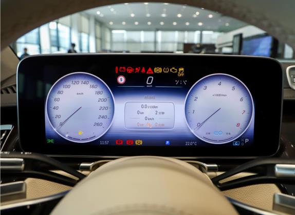 奔驰S级 2021款 S 400 L 豪华型 中控类   仪表盘