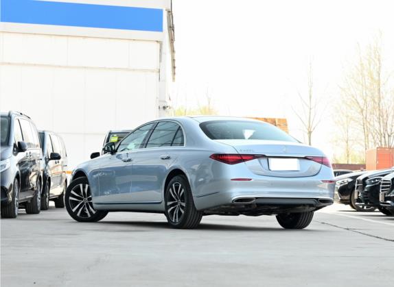 奔驰S级 2022款 改款 S 400 L 豪华型 外观   斜后