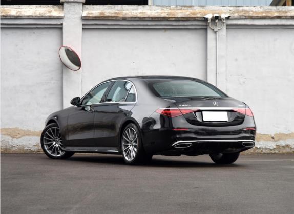 奔驰S级 2022款 改款 S 450 L 4MATIC 外观   斜后