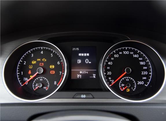 高尔夫 2016款 230TSI 手动舒适型 中控类   仪表盘