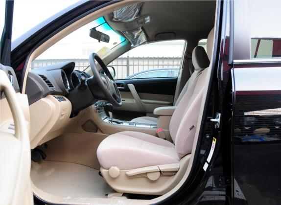 汉兰达 2012款 3.5L 四驱7座精英版 车厢座椅   前排空间