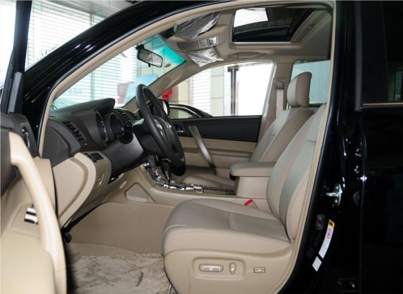 汉兰达 2013款 2.7L 两驱7座紫金版 车厢座椅   前排空间