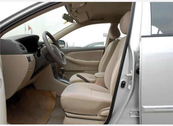 花冠 2009款 1.6L 自动G特别版 车厢座椅   前排空间