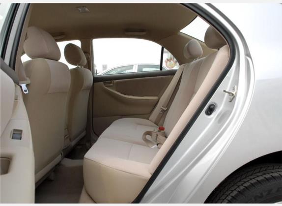 花冠 2009款 1.6L 自动G特别版 车厢座椅   后排空间