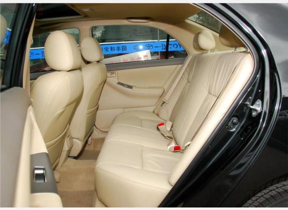花冠 2010款 1.6L 自动豪华版 车厢座椅   后排空间