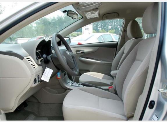 卡罗拉 2007款 1.6L 自动GL 车厢座椅   前排空间