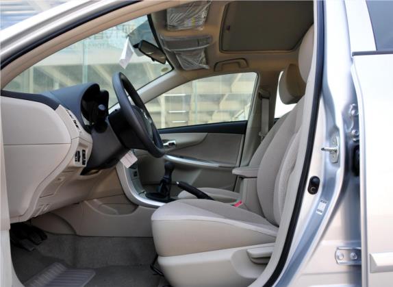 卡罗拉 2012款 炫装版 1.6L 手动GL 车厢座椅   前排空间