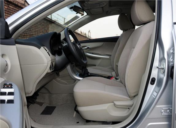 卡罗拉 2013款 特装版 1.6L 手动炫酷型GL 车厢座椅   前排空间