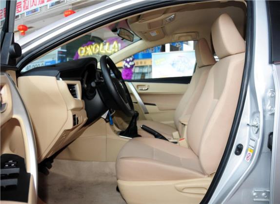 卡罗拉 2014款 1.6L 手动GL 车厢座椅   前排空间