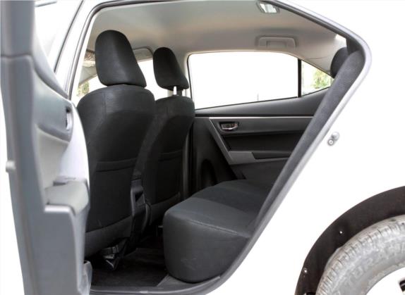 卡罗拉 2017款 1.6L 手动GL 车厢座椅   后排空间