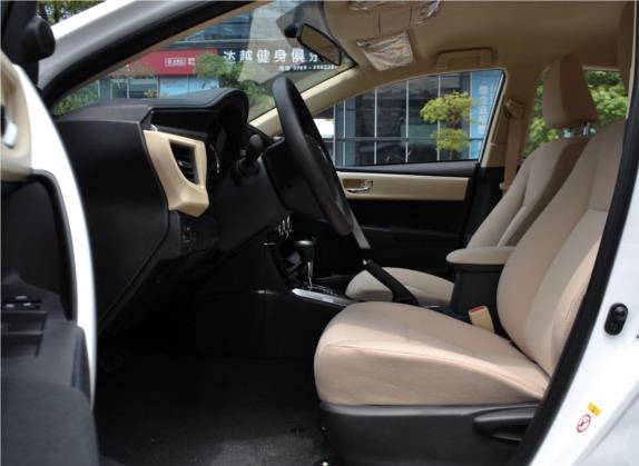 卡罗拉 2017款 改款 1.6L S-CVT GL 车厢座椅   前排空间