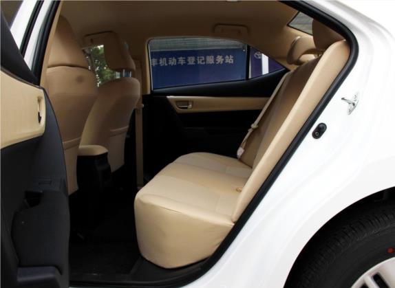 卡罗拉 2017款 改款 1.6L S-CVT GL 车厢座椅   后排空间