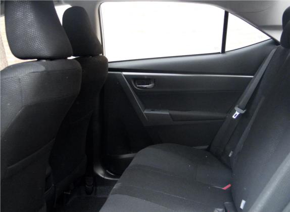 卡罗拉 2017款 改款 1.2T 手动GL 车厢座椅   后排空间