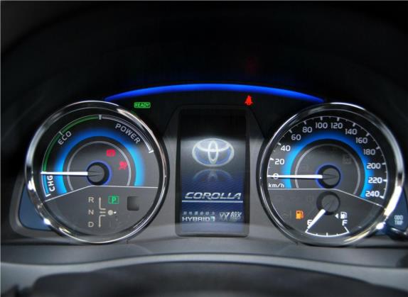 卡罗拉 2017款 改款双擎 1.8L E-CVT豪华版 中控类   仪表盘
