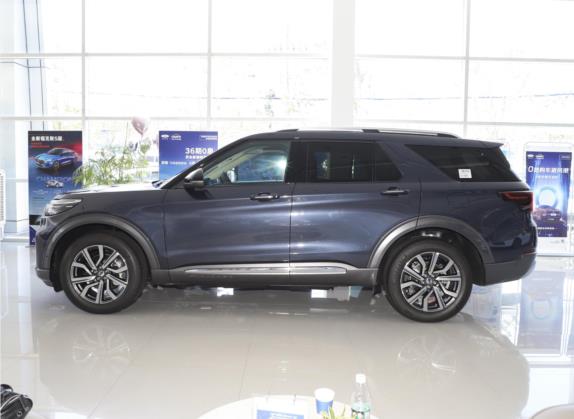 探险者 2023款 EcoBoost 285 四驱钛金版 7座 外观   正侧