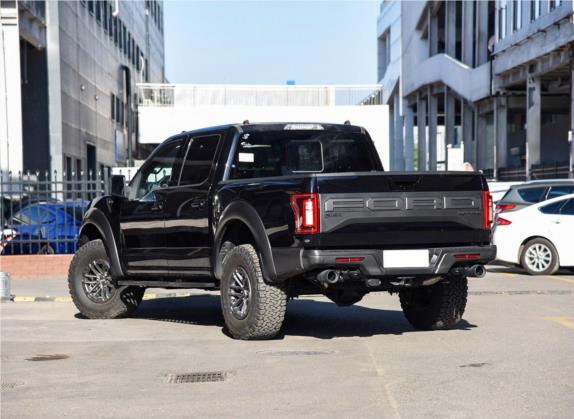 福特F-150 2019款 3.5T 猛禽极地蓝光限量版 外观   斜后