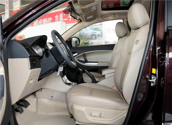 吉利SX7 2013款 2.0L 手动尊贵型 车厢座椅   前排空间