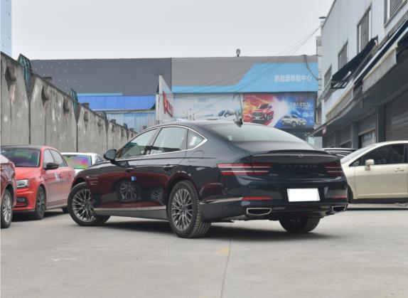 捷尼赛思G80 2021款 2.5T 四驱豪华版 外观   斜后
