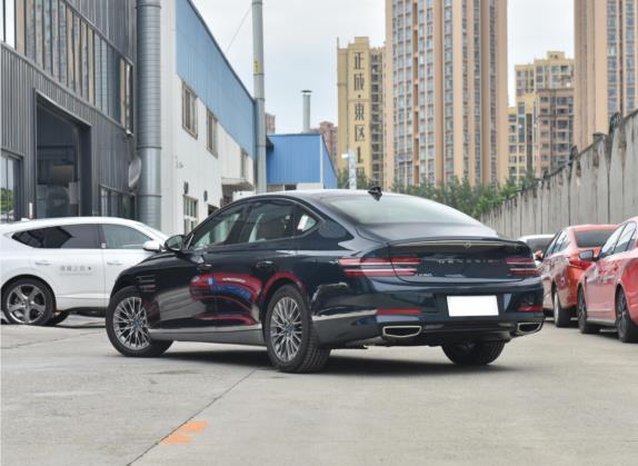 捷尼赛思G80 2023款 2.5T 后驱豪华版 外观   斜后