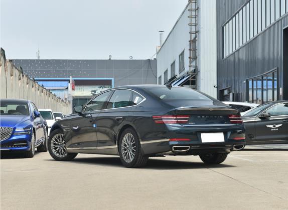 捷尼赛思G80 2023款 2.5T 四驱豪华版 外观   斜后