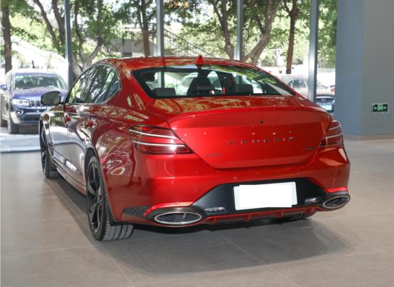 捷尼赛思G70 2023款 2.0T 后驱旗舰型 外观   斜后