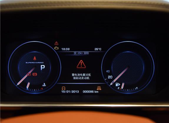 揽胜运动版 2016款 5.0 SC V8 SVR 中控类   仪表盘