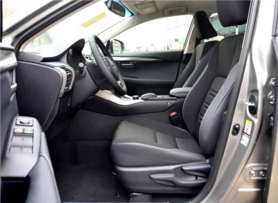 雷克萨斯NX 2015款 200 前驱 锋行版 车厢座椅   前排空间