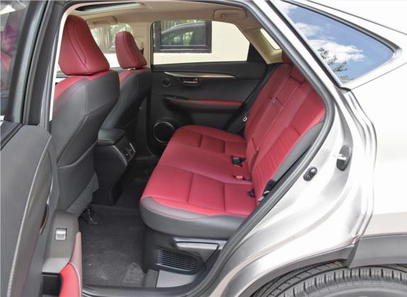 雷克萨斯NX 2018款 200 全驱 锋尚版 国V 车厢座椅   后排空间