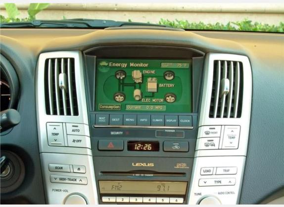 雷克萨斯RX经典 2007款 400h 中控类   中控台