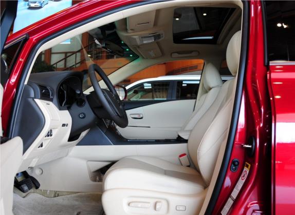 雷克萨斯RX经典 2011款 270 典雅版 车厢座椅   前排空间