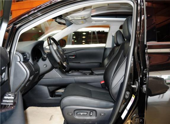 雷克萨斯RX经典 2012款 450h 车厢座椅   前排空间