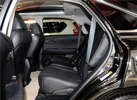 雷克萨斯RX经典 2012款 450h 车厢座椅   后排空间