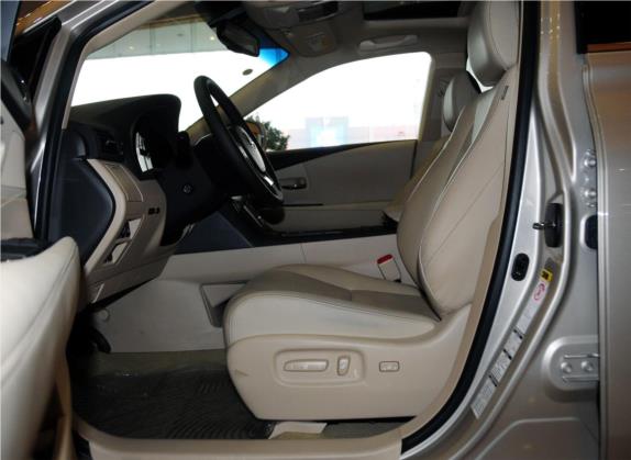 雷克萨斯RX经典 2012款 350 典雅版 车厢座椅   前排空间