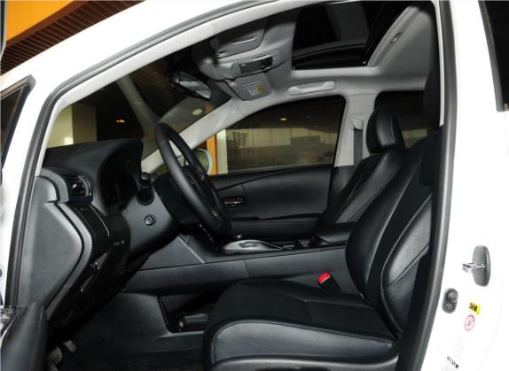 雷克萨斯RX经典 2012款 270 典雅版 车厢座椅   前排空间