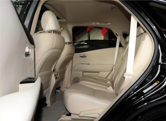 雷克萨斯RX经典 2013款 270 精英版 车厢座椅   后排空间