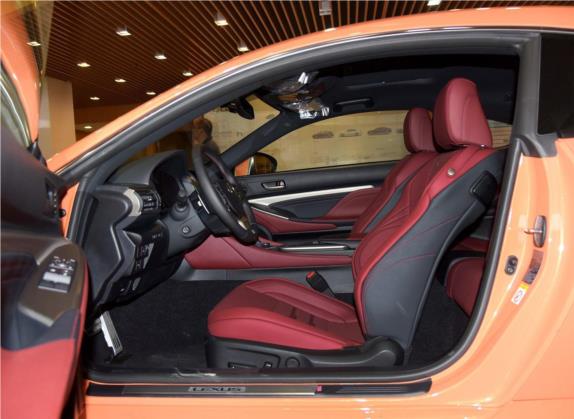 雷克萨斯RC 2016款 200t F SPORT版 车厢座椅   前排空间