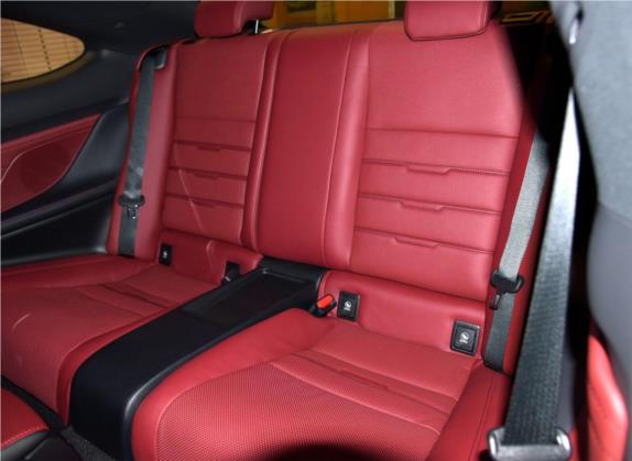 雷克萨斯RC 2016款 200t F SPORT版 车厢座椅   后排空间