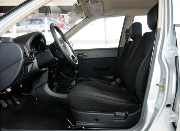 羚羊 2011款 1.3L 基本型 车厢座椅   前排空间