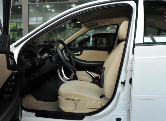 莲花L3 2013款 两厢 1.5L 手动精英型 车厢座椅   前排空间