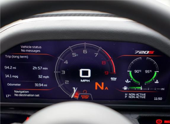 迈凯伦720S 2019款 4.0T Spider 中控类   仪表盘